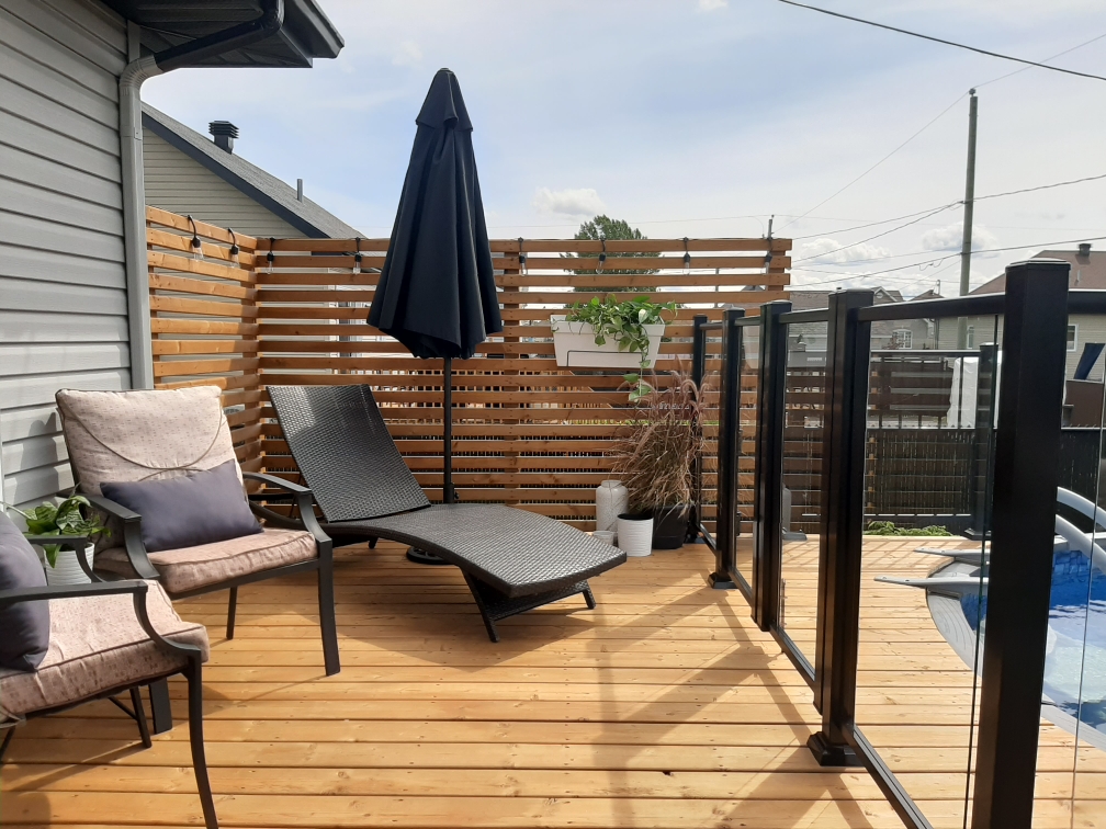 Projet de balcon réalisé avec l'accompagnement d'Autoconstruction Expert